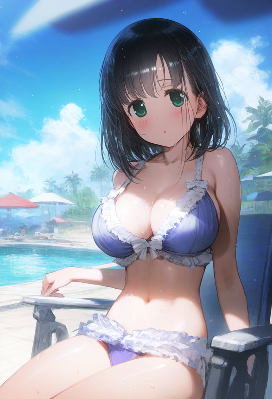 1girl, {{touyoko momoko (saki)}}, {{kobayashi ritz (artist)}}, reoen (artist), l s-3958140303