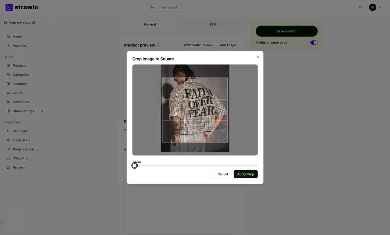 Add your first product