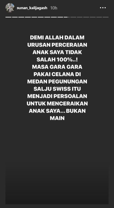 Sunan Kalijaga beberkan alasan Salmafina diceraikan