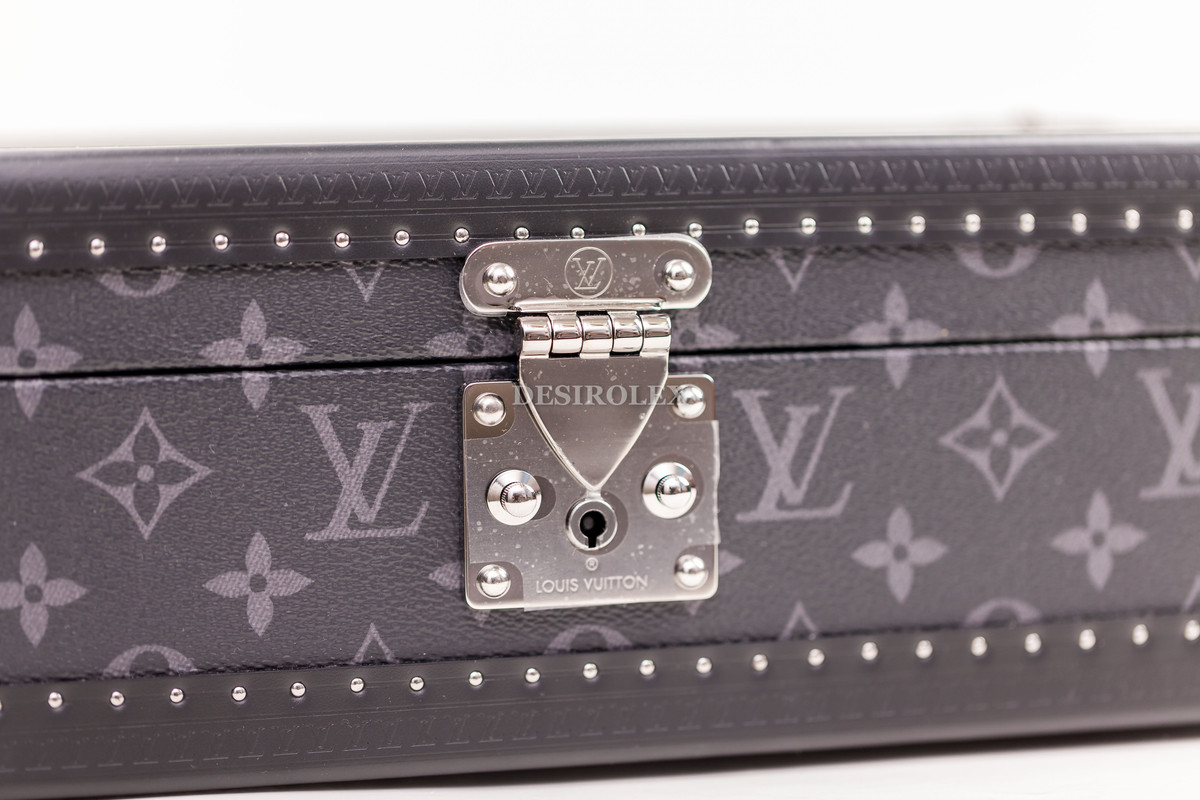 Replica Louis Vuitton 8 Watch Case Monogram Eclipse M20016 for Sale