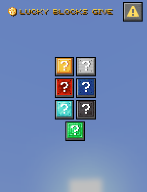 Lucky Blocks Menu