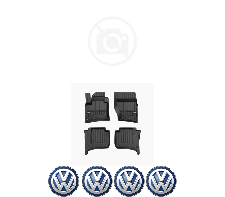 Set covorase presuri Volkswagen TOUAREG | 7P din 2010-2017, auto, din cauciuc thermoplastic, 4 Stickere auto cu Volkswagen