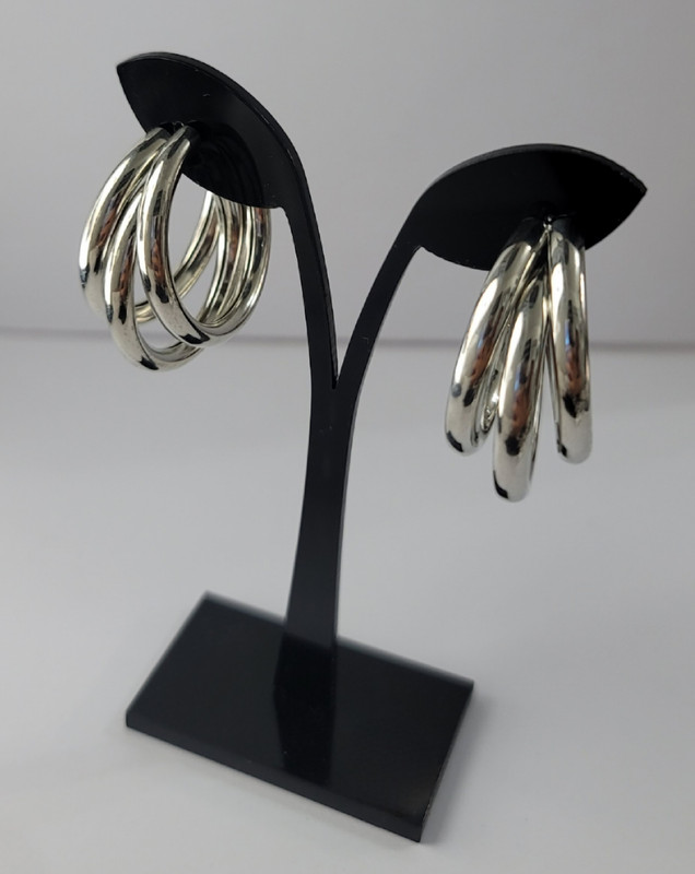 Arete plateado 5