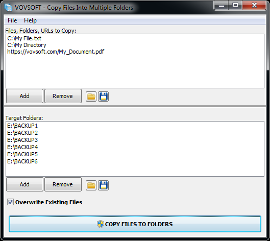 VovSoft Copy Files Into Multiple Folders 2.6. VovSoft Copy Files Into Multiple Folders 2.6.