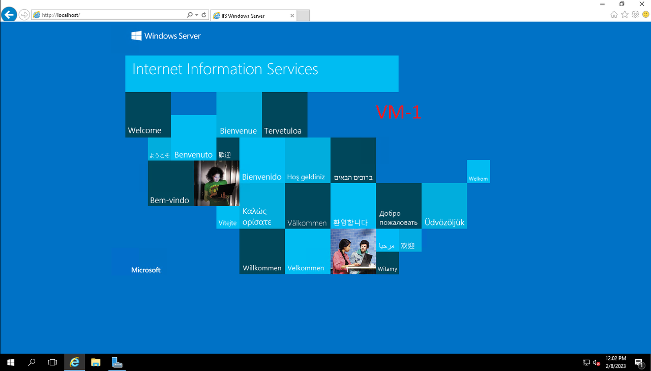 virtual machine 1 setup