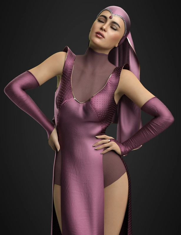 dForce CGI Soraida Outfit for Genesis 8 and 8.1 Females