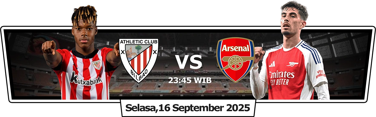 prediksi Athletic Bilbao vs Arsenal Liga Champions Playkami