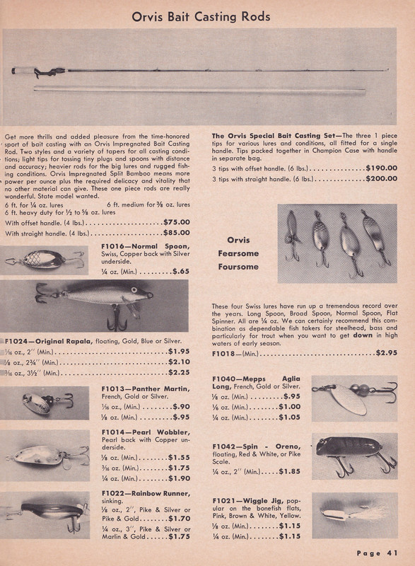 Catalog - 1969 page 41 (Bait Casting)