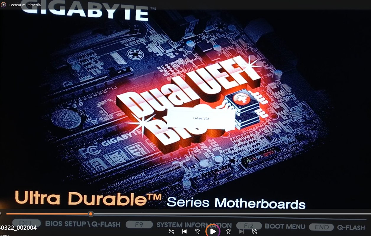 Capture Vidéo Démarrage Windows