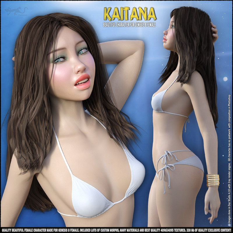 Kaitana - Beautiful Character for Genesis 8