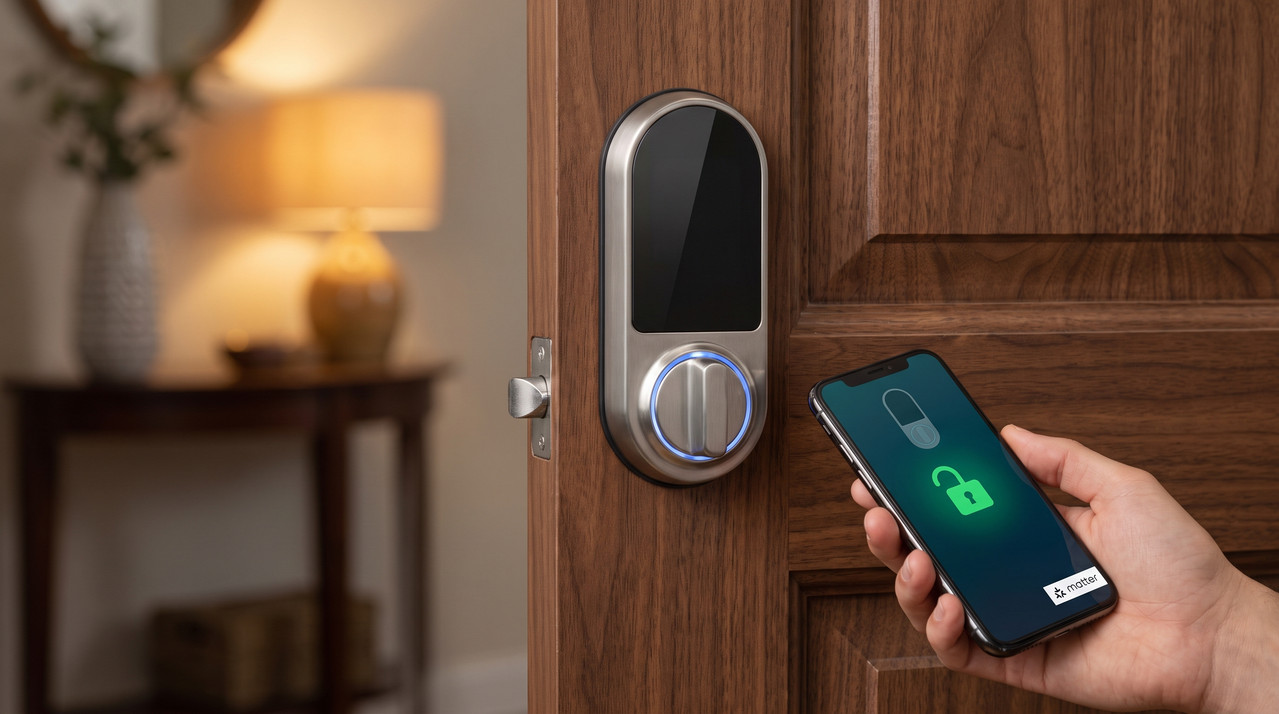 Smartphone unlocking smart door