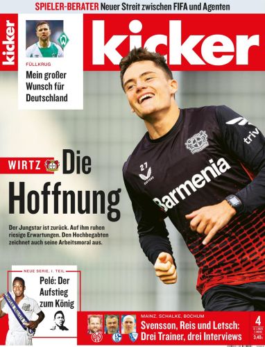 Cover: Kicker Sportmagazin No 04 vom 09  Januar 2023
