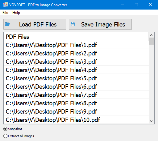 VovSoft PDF to Image Converter 1.1