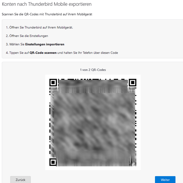 QR-Code zur Migration
