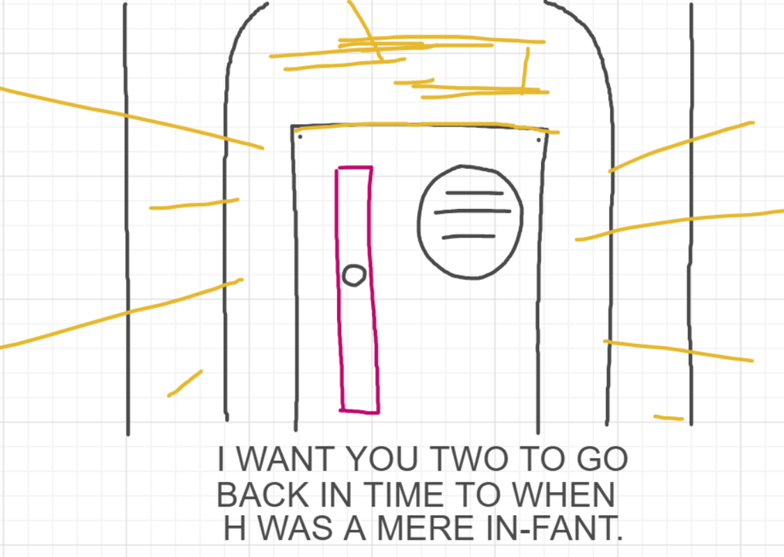 A panel from You're In Danger, Boy, episode seven of the Board Boards object show by Furretwalk/WalkingFurret.