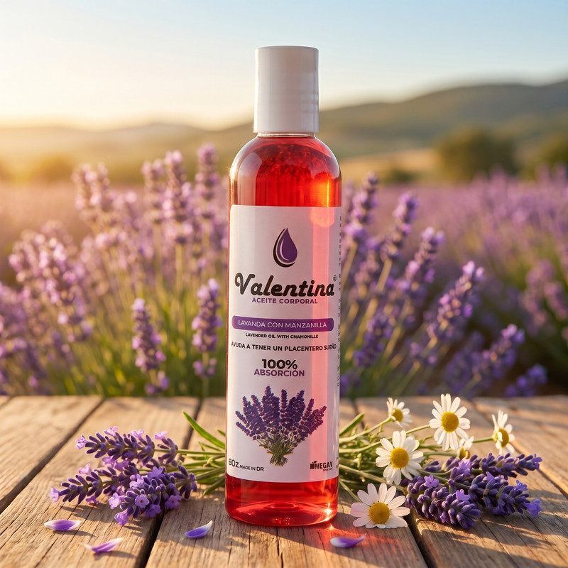 Valentina Aceite Corporal de Lavanda con Manzanilla 8Oz