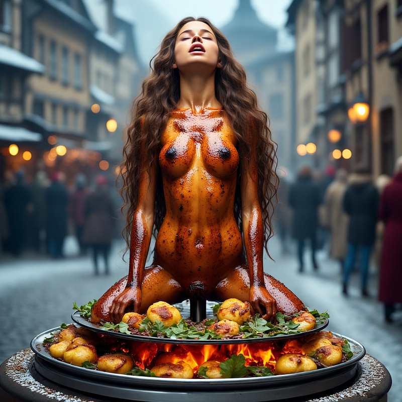 Big X Mas fest roast Brown H Girl 0 40