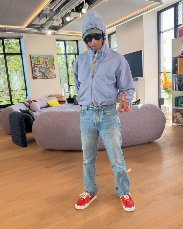 Pharrell Shows New Louis Vuitton Skate Shoes [Video]