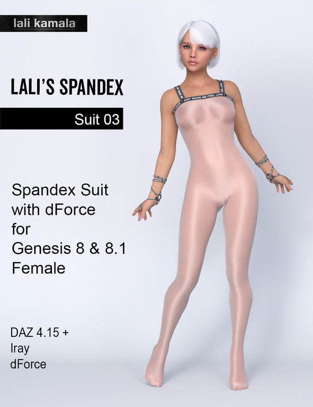 Lali's Spandex Suit 03 for Genesis 8.1 & 8 with dForce