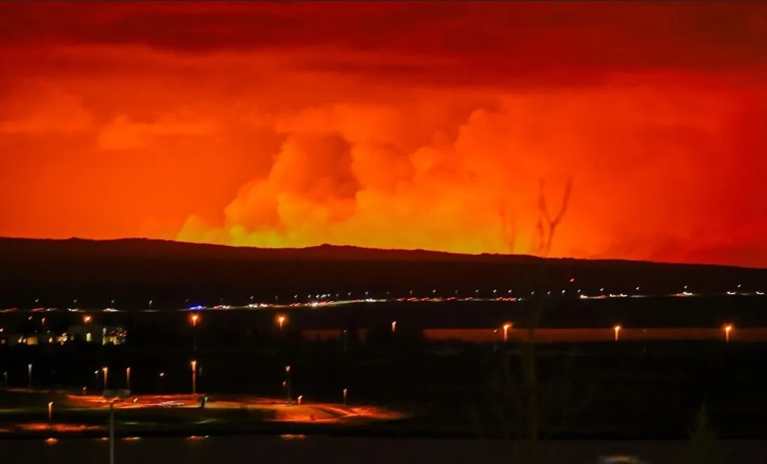 ¡Nueva erupción volcánica en Islandia! Se declara estado de emergencia en Reykjanes