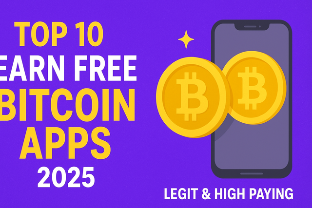 Top 10 Earn Free Bitcoin Apps 2025 – Best Passive Income & Crypto Mining Apps