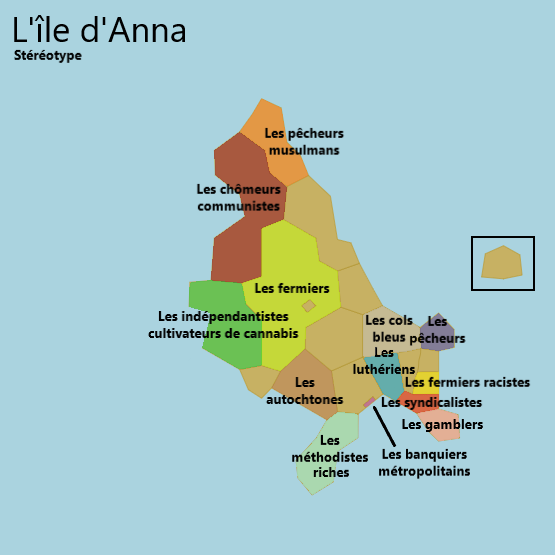 Carte des stéréotypes Carte des stéréotypes