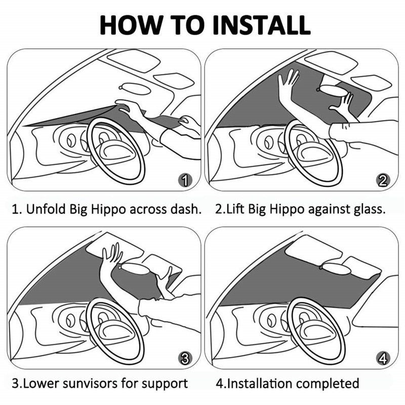 How to Install Car Windshield Sun Shades – EzCustomcar