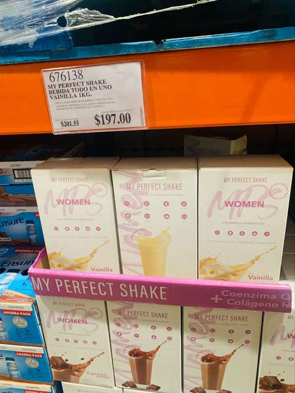 Costco: Suplemento alimenticio my perfect Shake 
