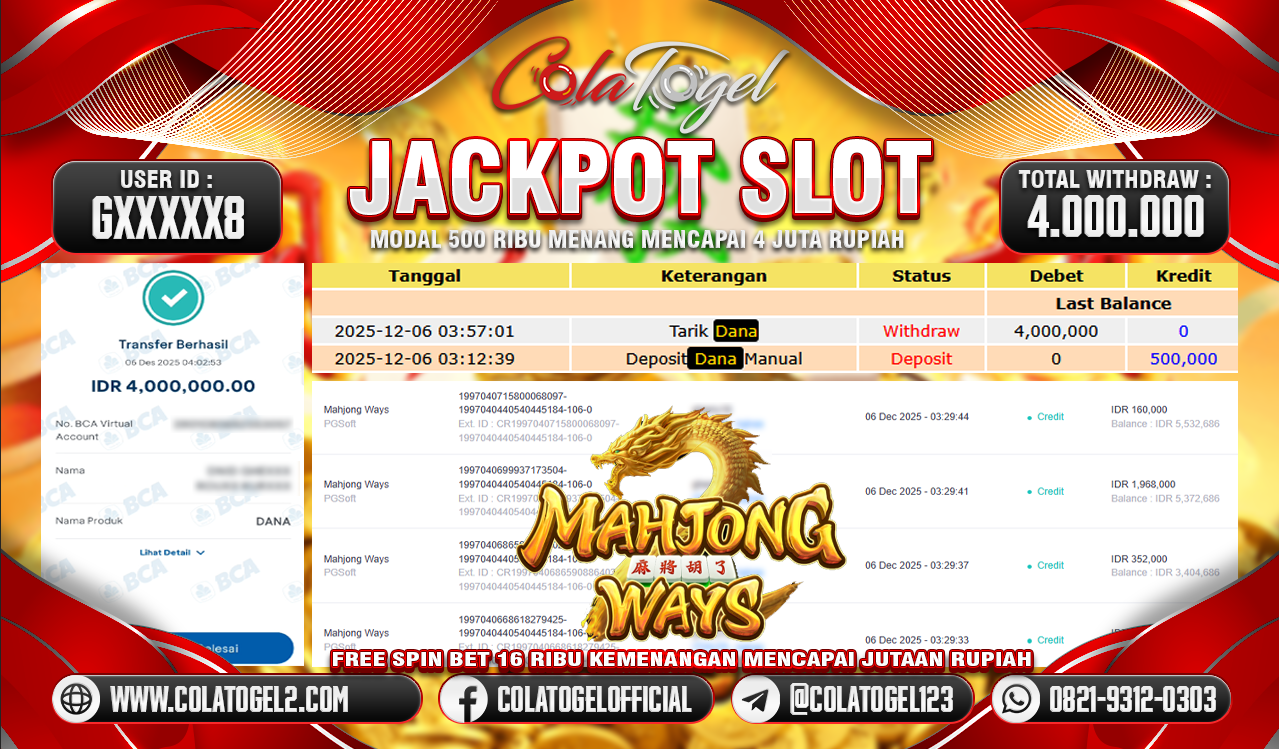JACKPOT SLOT GACOR!!