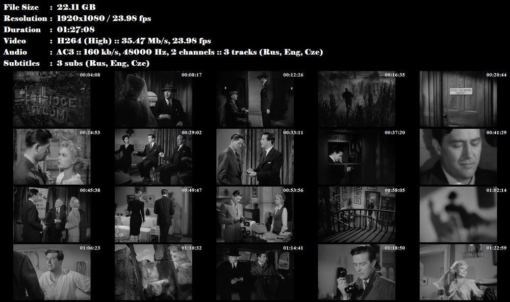 Ministerstvo strachu / Ministry of Fear (1944)