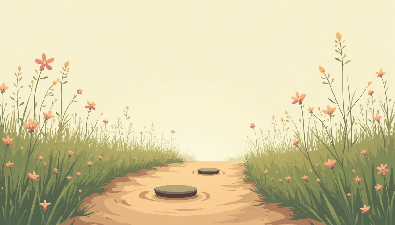Pathway with small steps illustration