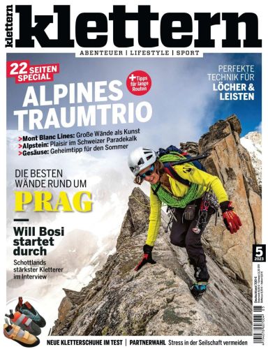 Cover: Klettern und Bouldern Magazin No 05 2023
