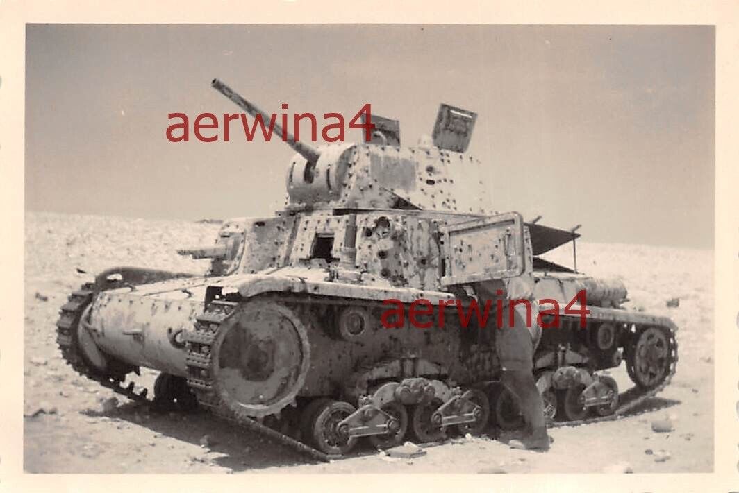 Ital. Panzer M13 - 40 Carro Armato Panzerschlacht Sollum Ägypten Afrika