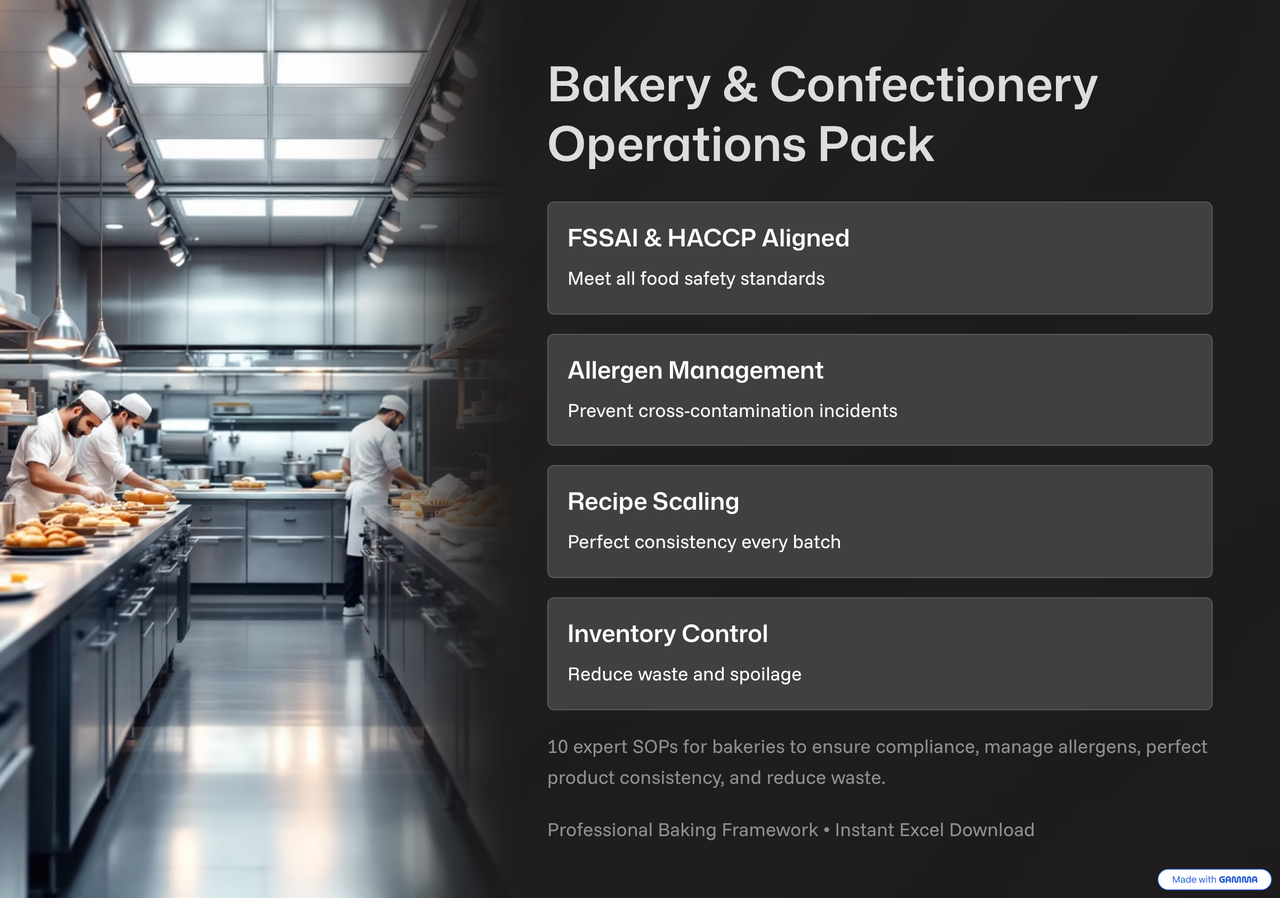 Bakery & Confectionery Operations Pack
