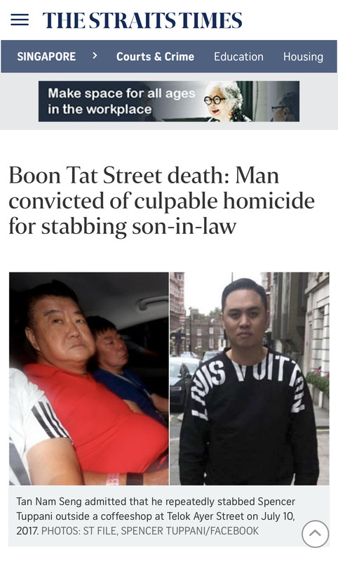 158th Boon Tat Street Death Man Convicted Of Culpable Homicide For Stabbing Son In Law Hardwarezone Forums