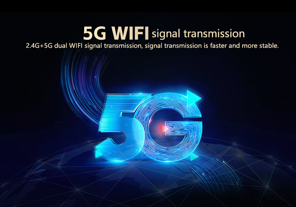 Excitat ecran navigatie auto cu WiFi dual band 2.4G 5G, conectare rapida pentru wireless CarPlay Android Auto si transfer date