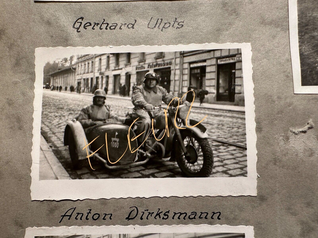 Orig. WK2 foto Krad Motorrad Kradmelder PASSAU Deutschland grenze Österreich !