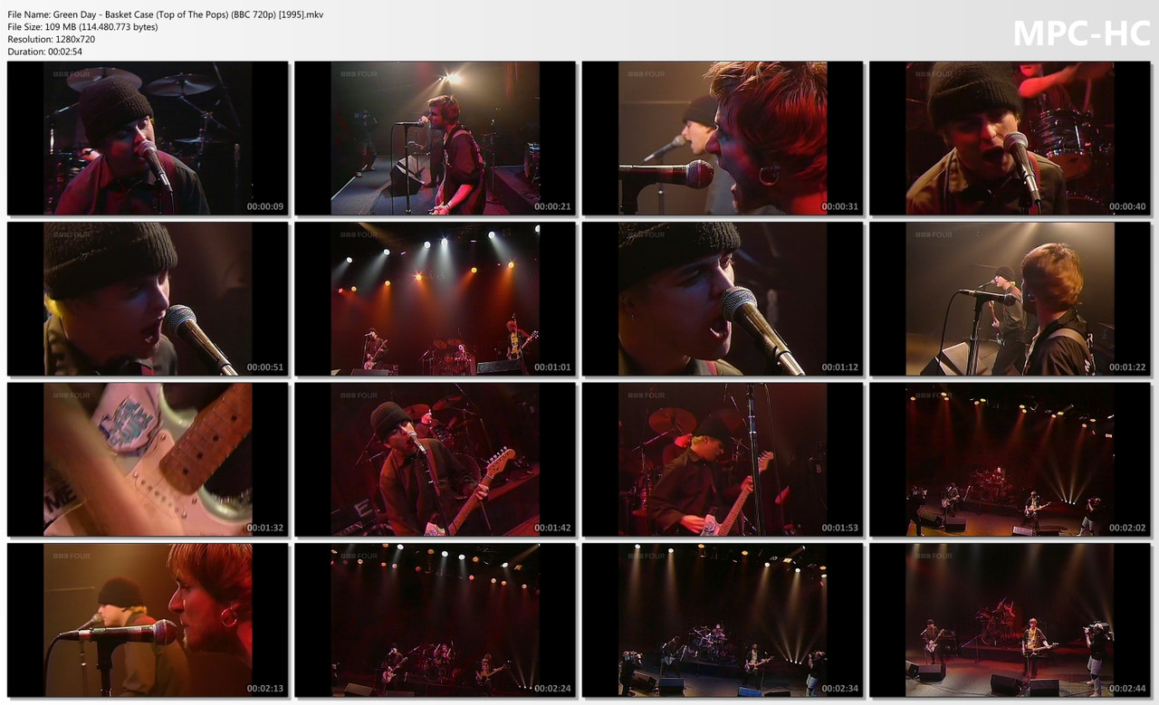 Green Day - Basket Case (Via Satellite) (Top of The Pops) (BBC HD 720p) [26.01.1995]