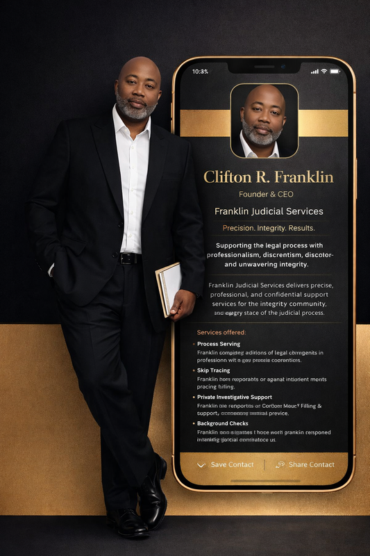 Clifton R. Franklin, Founder & CEO of Franklin Judicial Services