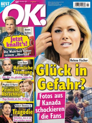 Cover: Ok! Frauenzeitschrift No 51 vom 14  Dezember 2022