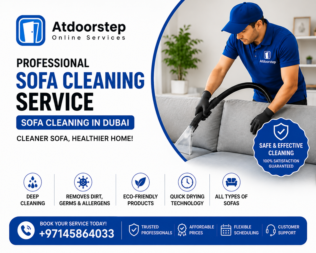 Fast and Effective Sofa Cleaning in Dubai at Affordable Prices
