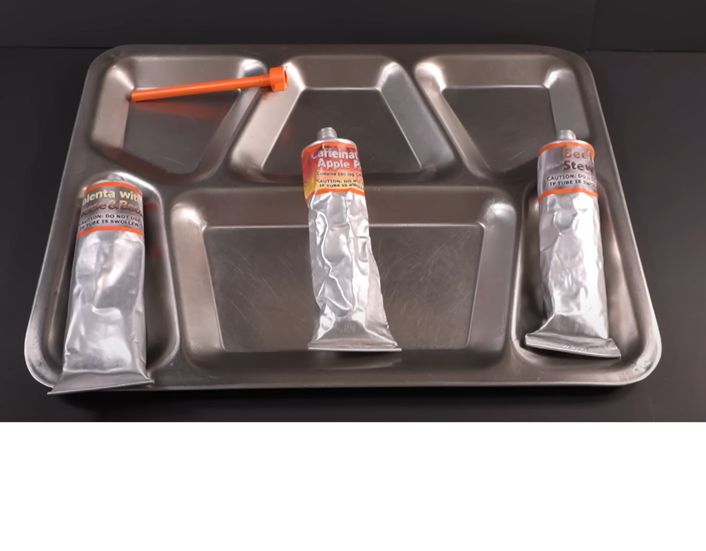 Lets get this [tube food] out onto a tray!