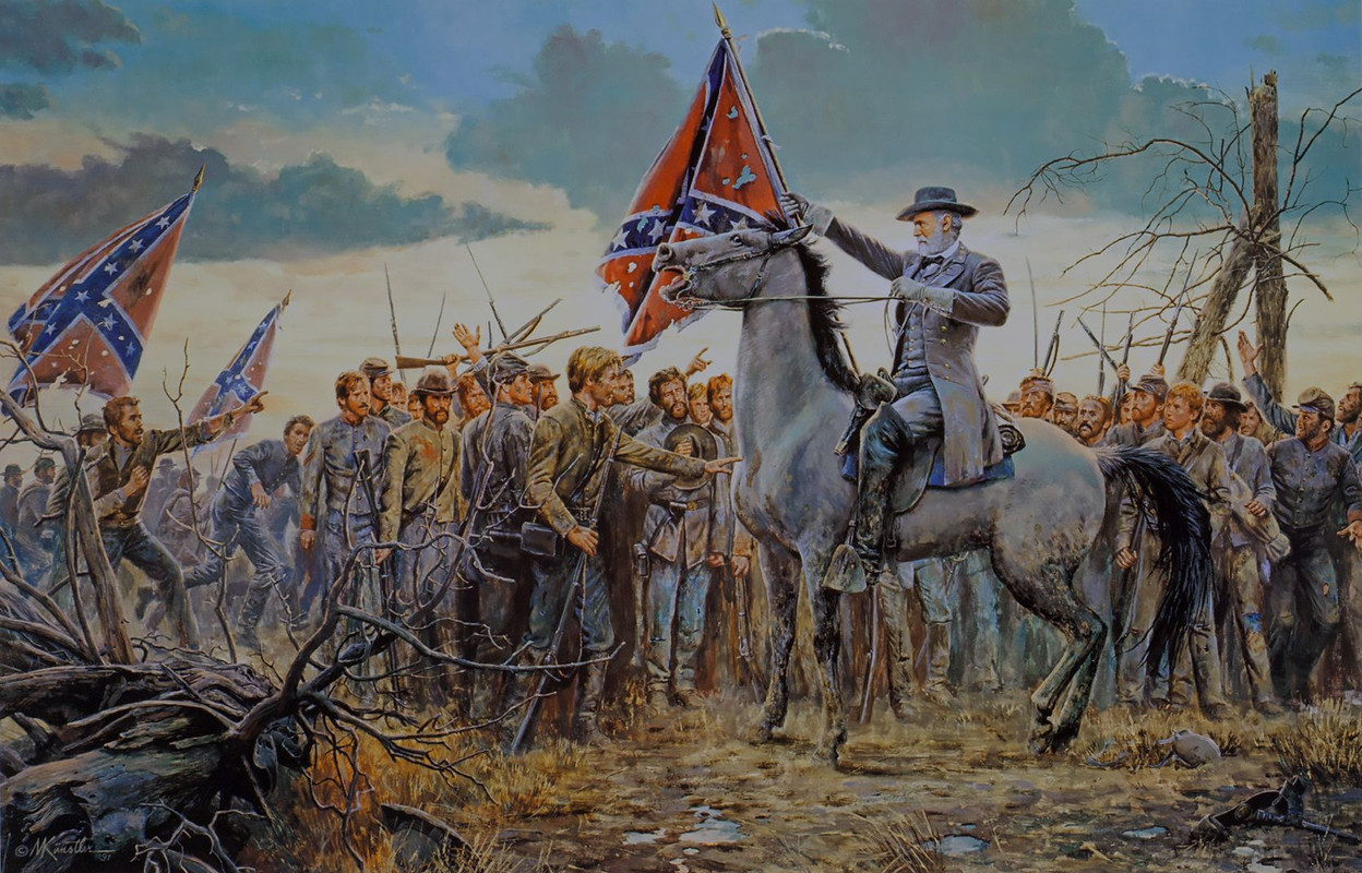 Civil americana,Sayler´s Creek,último rally,Mort Kunstler.