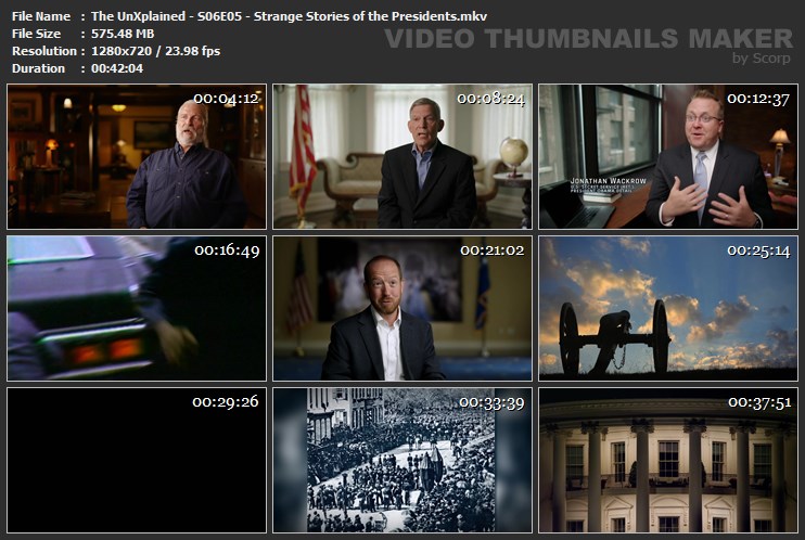The UnXplained - S06E05 - Strange Stories of the Presidents.mkv