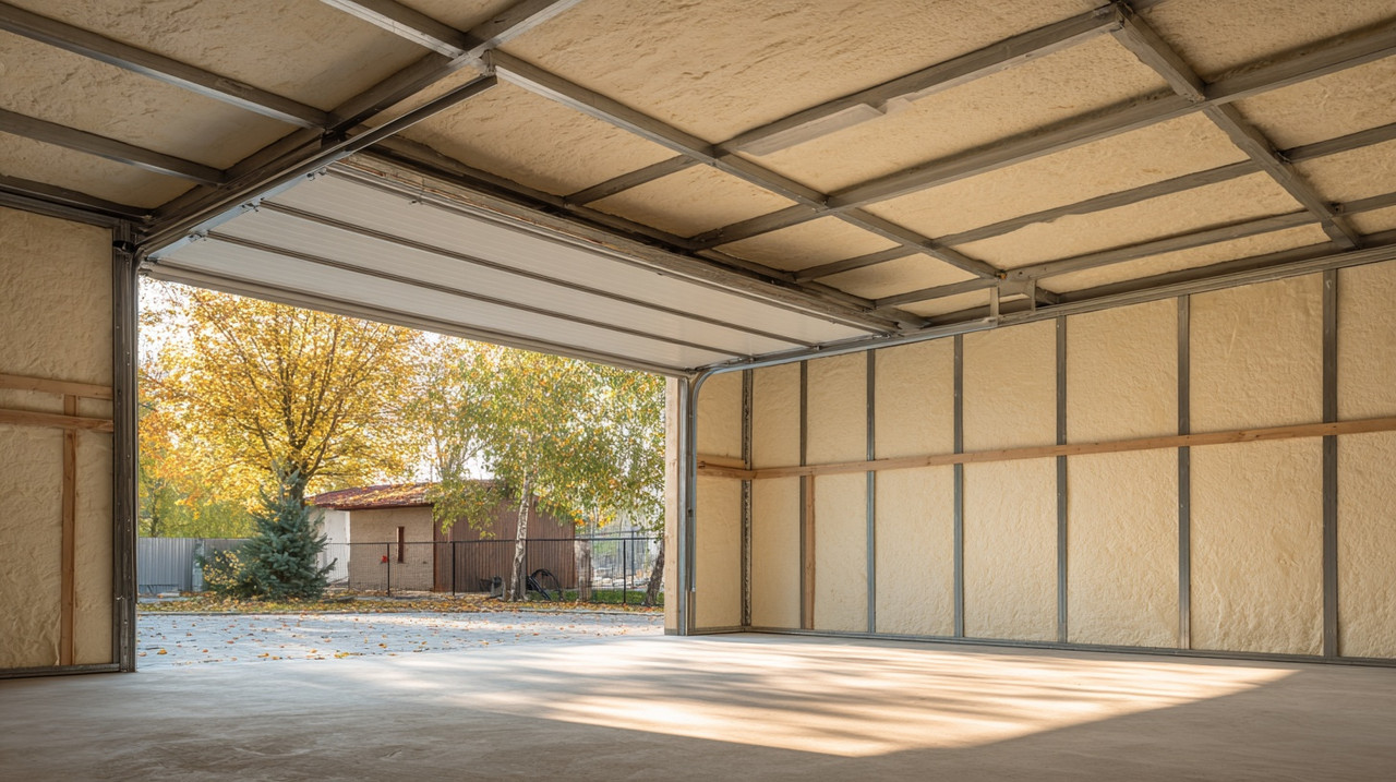 гараж из сэндвич панелей