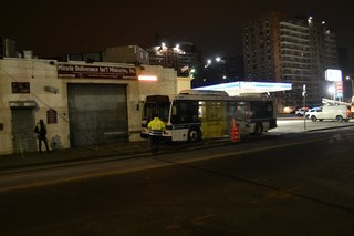 MTA bus struck by sedan in Brooklyn