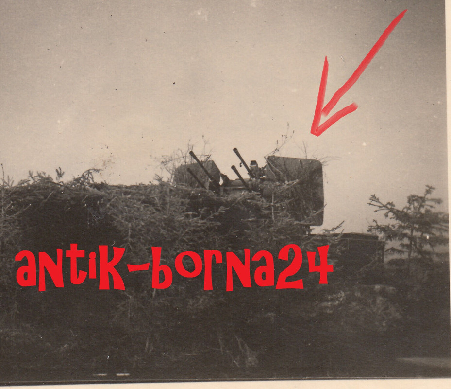 Foto WH Flak Flakartillerie 2. PD Vierling Halbkette Stellung Kampf Rußland1