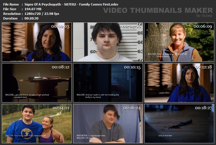 Signs Of A Psychopath - S07E02 - Family Comes First.mkv