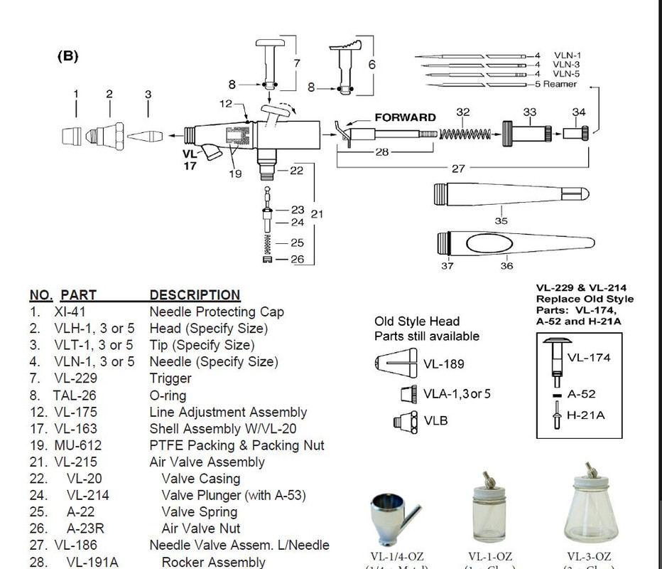 Paasche Model Vl Airbrush