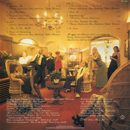 ABBA self titled back